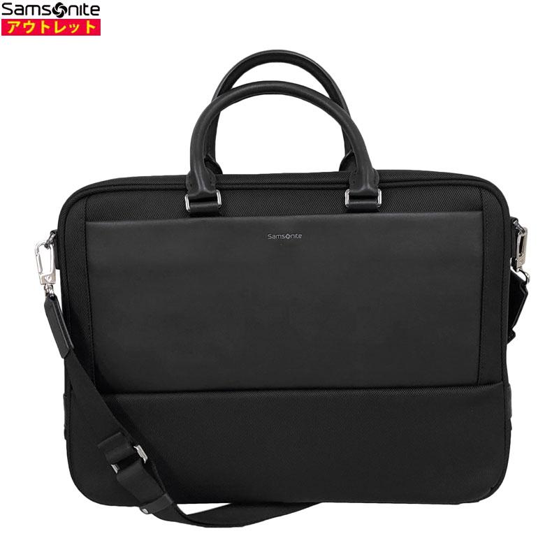 サムソナイト アウトレット ブリーフケース WILLO GN9*09002 ブラック レザー ビジネスバッグ ラップトップ PCバッグ 並行輸入品 | Samsonite