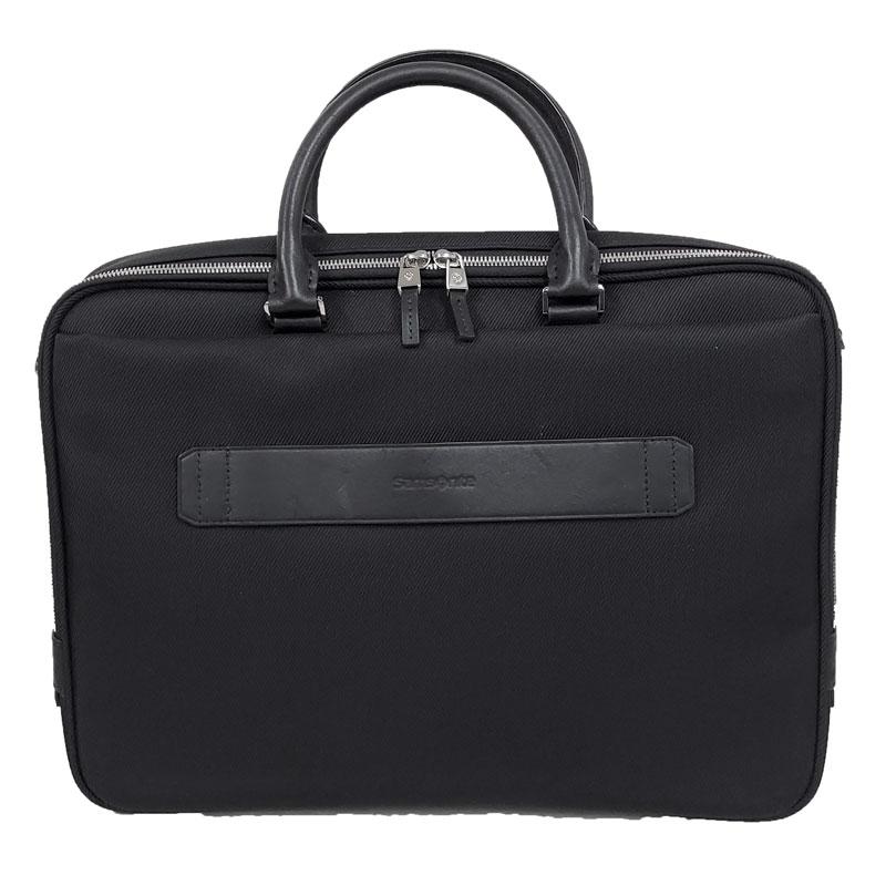 サムソナイト アウトレット ブリーフケース WILLO GN9*09002 ブラック レザー ビジネスバッグ ラップトップ PCバッグ 並行輸入品 | Samsonite | 01