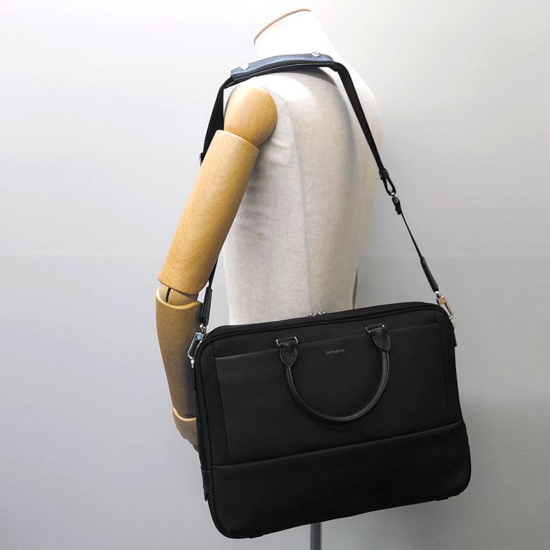 サムソナイト アウトレット ブリーフケース WILLO GN9*09002 ブラック レザー ビジネスバッグ ラップトップ PCバッグ 並行輸入品 | Samsonite | 06