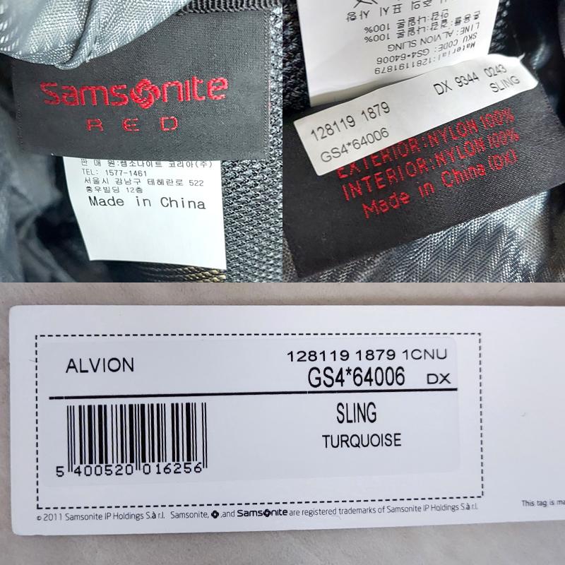アウトレット！ サムソナイト レッド スリング ALVION GS4*64006 ターコイズ ワンショルダー 斜め掛け ボディバッグ 並行輸入品 | Samsonite RED | 07
