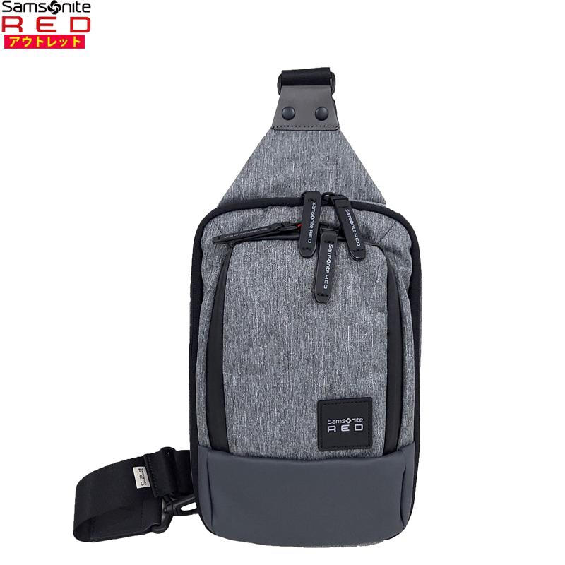 アウトレット！ サムソナイト レッド ワンショルダー CADIAZ DN1*08002 グレー ボディバッグ  スリングバッグ 並行輸入品 | Samsonite RED
