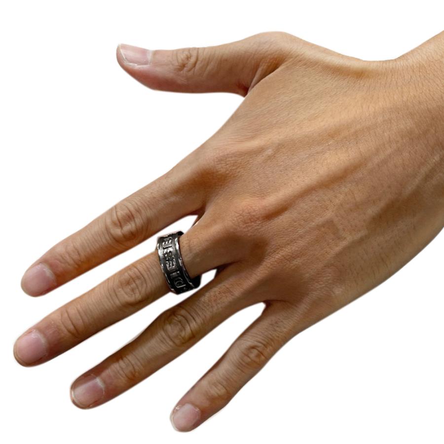 DIESEL ディーゼル ・新品 指輪 リング ロゴ DX1108060 STEEL 8 16号