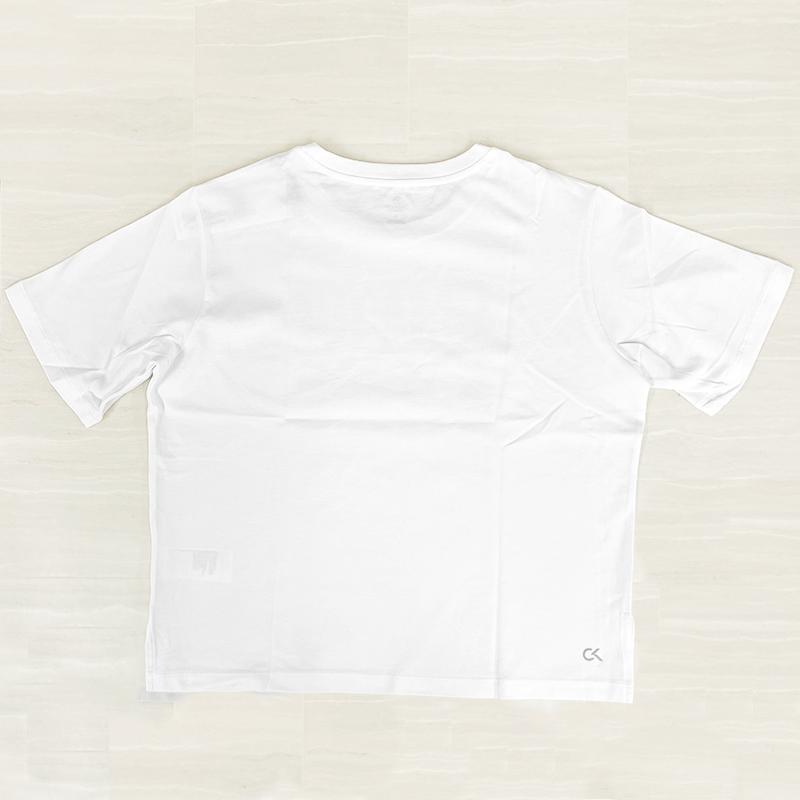 カルバンクライン  新品・アウトレット  半袖 Tシャツ Sサイズ レディース 4WT9K136 123 WHITE 白  クリックポストで送料無料｜smart2003｜02