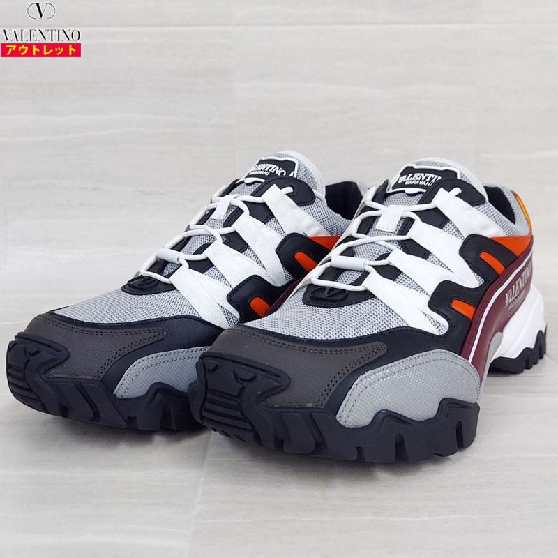 新品・アウトレット！ VALENTINO ヴァレンティノ スニーカー メンズ TY2S0C20 DRZ 17Z 42 27cm パステルグレー レザー 並行輸入品 | VALENTINO