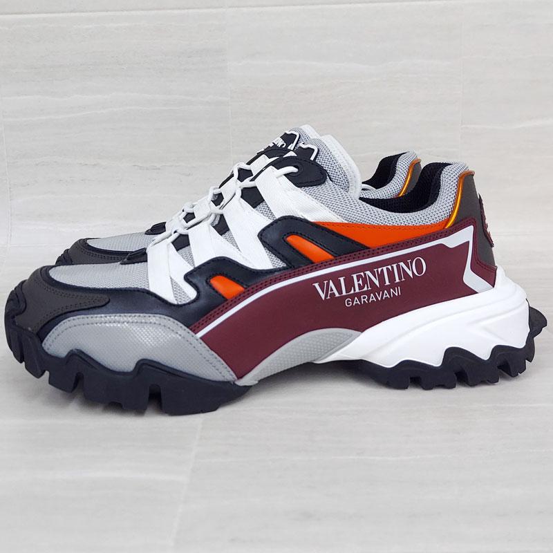 新品・アウトレット！ VALENTINO ヴァレンティノ スニーカー メンズ TY2S0C20 DRZ 17Z 42 27cm パステルグレー レザー 並行輸入品 | VALENTINO | 01