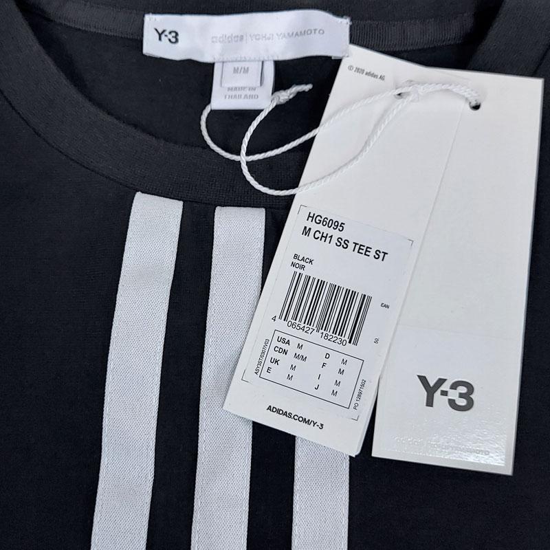 Y-3 ワイスリー HG6095 M ブラック 半袖Tシャツ ロゴ SS クルーネック 丸首 コットン ヨウジヤマモト アディダス メンズ 並行輸入品｜smart2003｜04