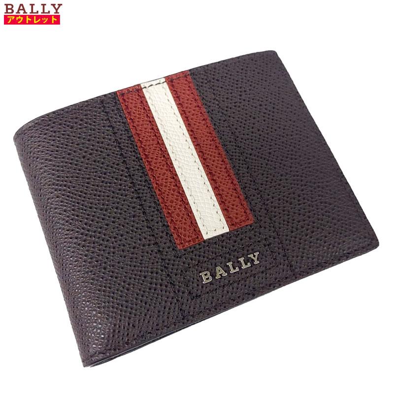 BALLY バリー 新品・アウトレット TEVYE.LT/341 二つ折り財布 ブラウン