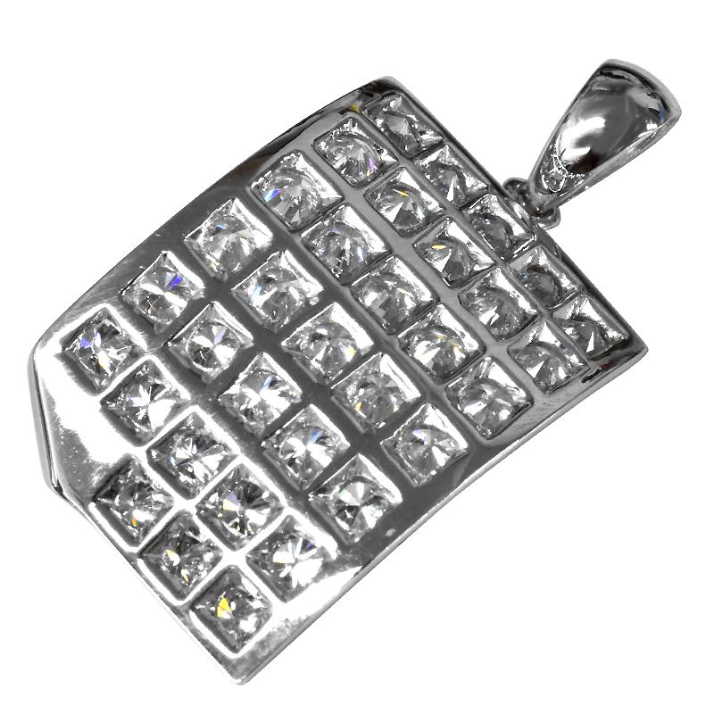 再販無しの1点物 K18WG 1.23ct ダイヤ パヴェ ペンダントトップ チャーム ペンダント ダイヤモンド 18金 ホワイトゴールド メンズ ori24 |  | 04