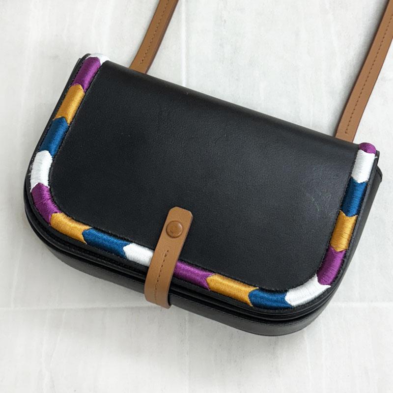 IL BISONTE イルビゾンテ 新品 BCR247 PV0011 ブラック BK265 ポシェット レザー 斜め掛け バッグ 鞄 イタリア製 並行輸入品 | IL BISONTE | 01