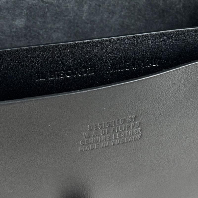 IL BISONTE イルビゾンテ 新品 BCR247 PV0011 ブラック BK265 ポシェット レザー 斜め掛け バッグ 鞄 イタリア製 並行輸入品 | IL BISONTE | 04
