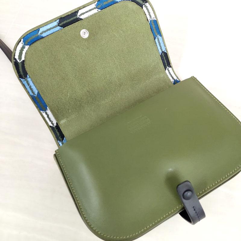 IL BISONTE イルビゾンテ 新品 BCR247 PV0011 グリーン GR244  ポシェット レザー 斜め掛け バッグ 鞄 イタリア製 並行輸入品 | IL BISONTE | 04