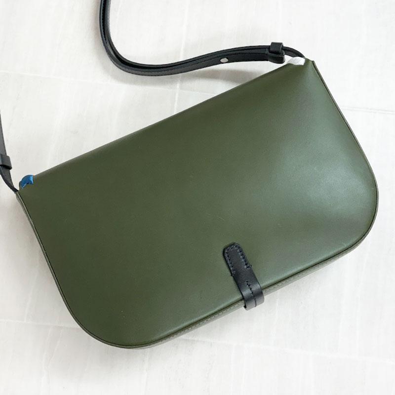 IL BISONTE イルビゾンテ 新品 BCR248 PV0011 グリーン GR244  ポシェット レザー 斜め掛け バッグ 鞄 イタリア製 並行輸入品 | IL BISONTE | 02