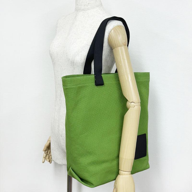 IL BISONTE イルビゾンテ 新品 アウトレット トートバッグ BTO130 グリーン キャンバス ショッピングバッグ 鞄 イタリア製 | IL BISONTE | 05