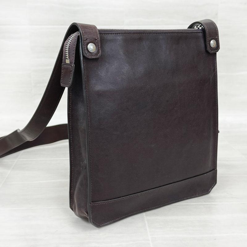 IL BISONTE イルビゾンテ 新品 アウトレット レザー ショルダーバッグ BCR285 クロスボディ ブラウン イタリア製 鞄 並行輸入品 | IL BISONTE | 01