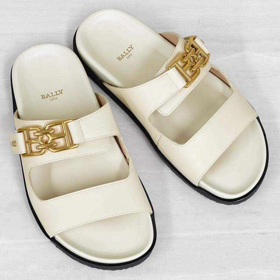 Bally アウトレット！ BALLY バリー EMMA FLAT 本革 サンダル FR36  