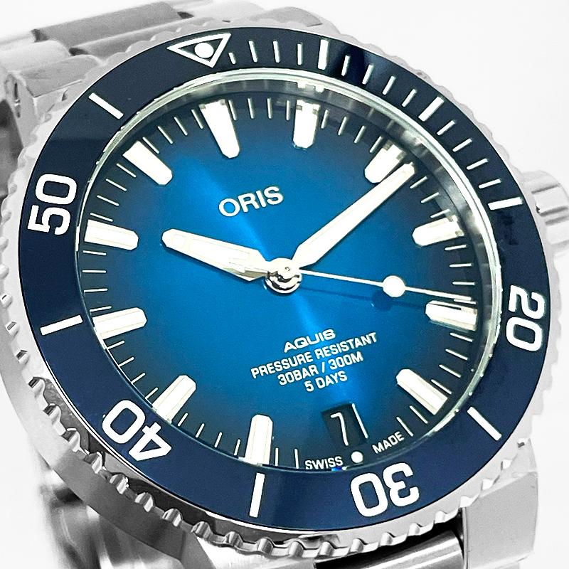 オリス ORIS アクイスデイト キャリバー400 ダイバーズウォッチ 01 400 7763 4135-07 8 24 09PEB  腕時計 メンズ 自動巻 | ORIS | 01