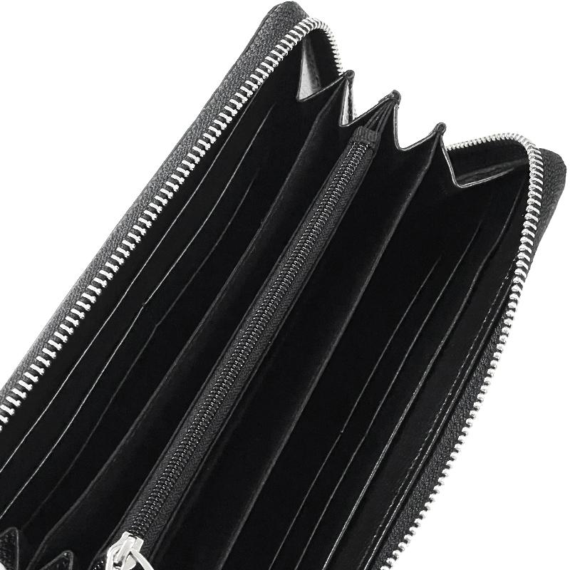 クロコダイル ラウンドファスナー 長財布 ロングウォレット ブラック 黒マット メンズ  ワニ ウォレット MADE IN VIETNAM 新品 |  | 04