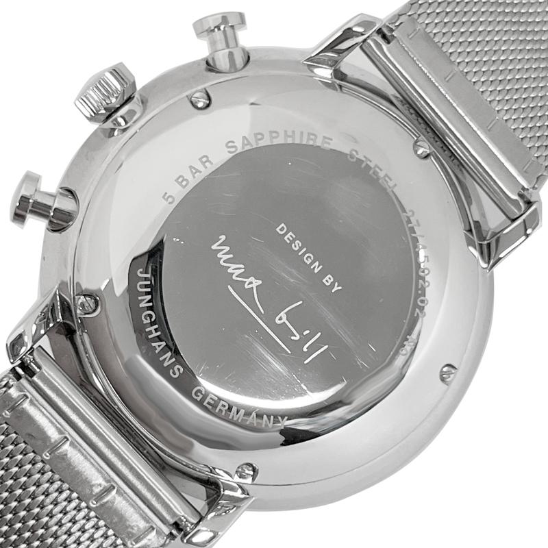 アウトレット ユンハンス 腕時計  027/4003.46 マックスビル クロノスコープ 40mm 自動巻き サファイアクリスタル 新品 並行輸入品 | Junghans | 04