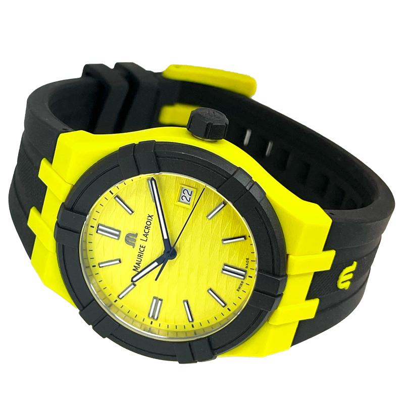 モーリスラクロア 腕時計 新品 腕時計 アイコン タイド  AI2008-60060-300-0　イエロー文字盤 クォーツ 送料無料 並行輸入品 | モーリス・ラクロア | 03