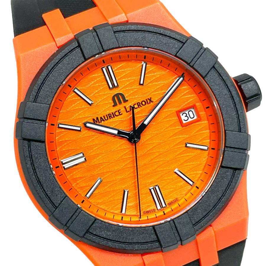 モーリスラクロア 腕時計 新品 腕時計 アイコン タイド AI2008-50050-300-0　オレンジ文字盤 クォーツ 送料無料 並行輸入品 | モーリス・ラクロア | 01