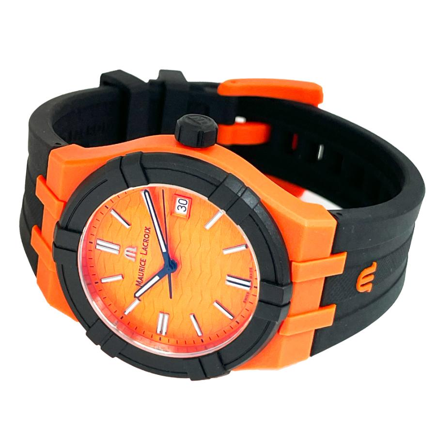 モーリスラクロア 腕時計 新品 腕時計 アイコン タイド AI2008-50050-300-0　オレンジ文字盤 クォーツ 送料無料 並行輸入品 | モーリス・ラクロア | 04
