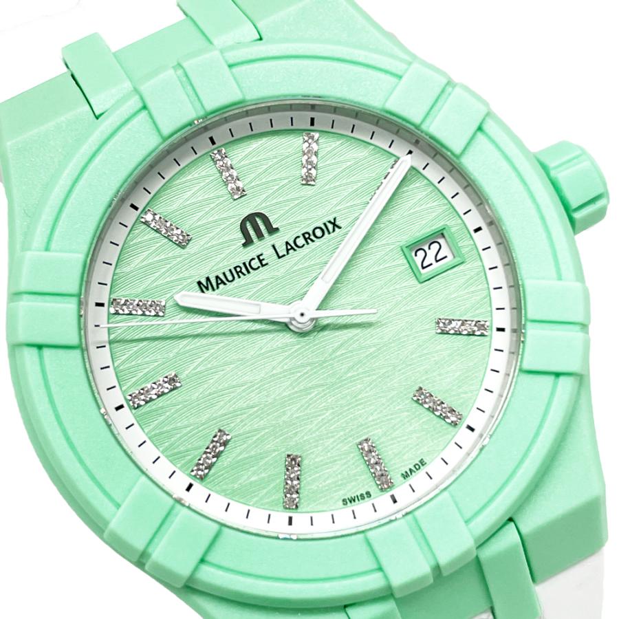 モーリスラクロア 腕時計 新品 腕時計 アイコン タイド AI2008-CCCC1-3A0-0　ライトグリーン文字盤 クォーツ 送料無料 並行輸入品 | モーリス・ラクロア | 01