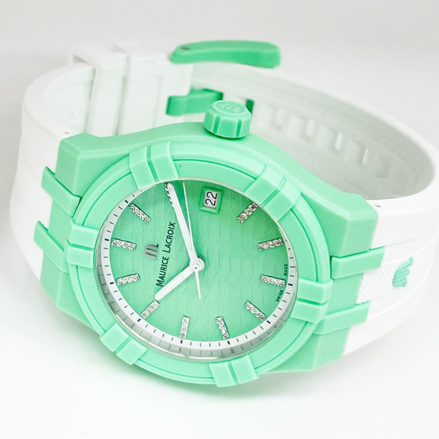 モーリスラクロア 腕時計 新品 腕時計 アイコン タイド AI2008-CCCC1-3A0-0　ライトグリーン文字盤 クォーツ 送料無料 並行輸入品 | モーリス・ラクロア | 04