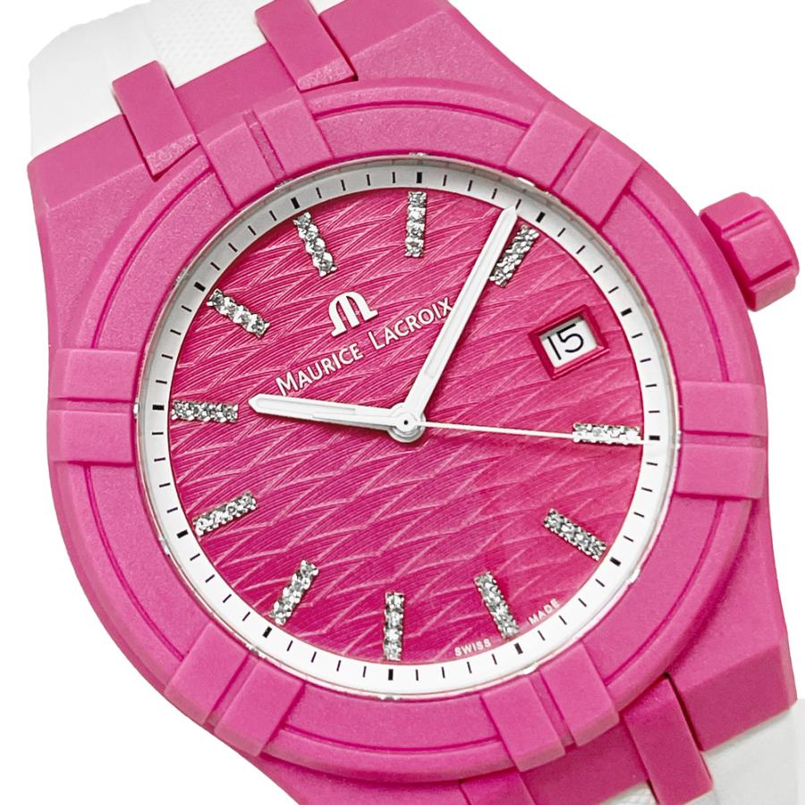 モーリスラクロア 腕時計 新品 腕時計 アイコン タイド AI2008-FFFF1-3A0-0 ピンク文字盤 クォーツ 送料無料 並行輸入品 | モーリス・ラクロア | 01
