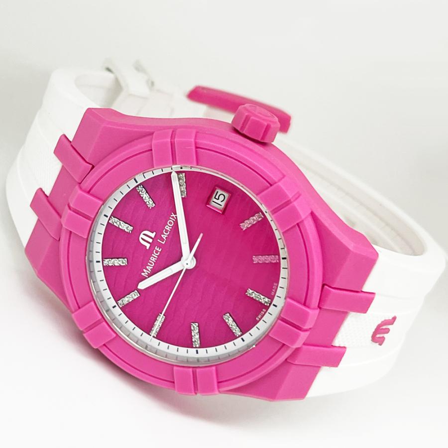 モーリスラクロア 腕時計 新品 腕時計 アイコン タイド AI2008-FFFF1-3A0-0 ピンク文字盤 クォーツ 送料無料 並行輸入品 | モーリス・ラクロア | 03
