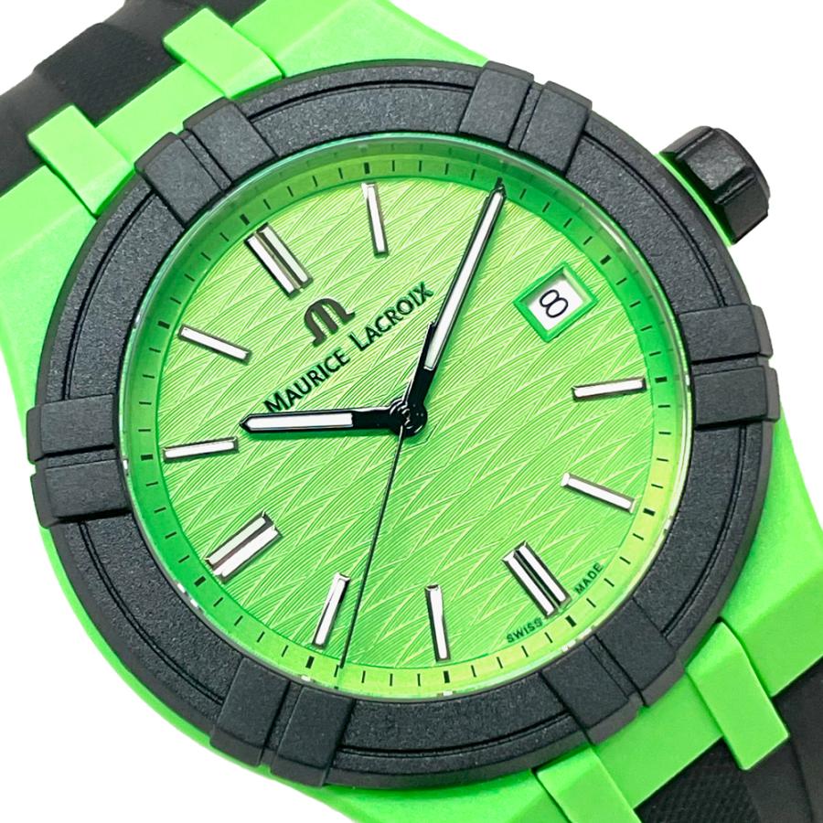 モーリスラクロア 腕時計 新品 腕時計 アイコン タイド AI2008-70070-300-0 グリーン文字盤 クォーツ 送料無料 並行輸入品 | モーリス・ラクロア | 01