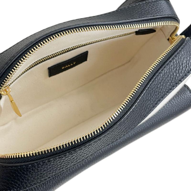 BALLY バリー 新品 アウトレット 6304578 BAR DANIEL ショルダーバッグ ホワイト×ブラック ファブリック レザー | Bally | 05