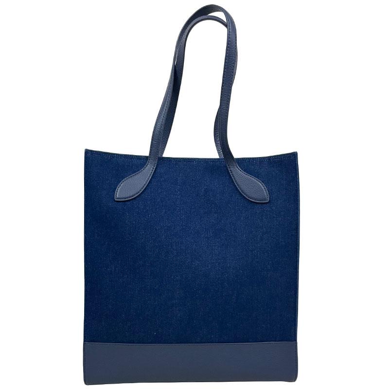 BALLY バリー 新品 アウトレット 6306496 BAR KEEP ON NS トートバッグ ブルー ネイビー ファブリック レザー | Bally | 01