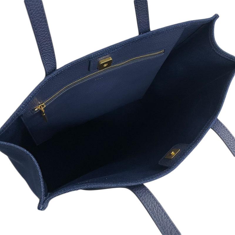 BALLY バリー 新品 アウトレット 6306496 BAR KEEP ON NS トートバッグ ブルー ネイビー ファブリック レザー | Bally | 04