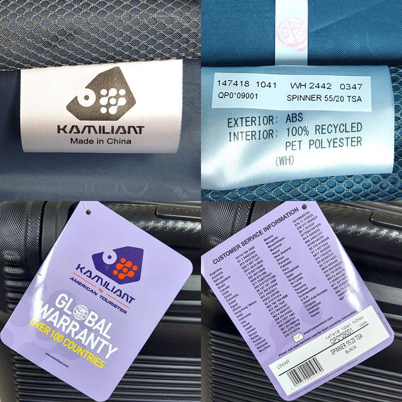 カメレオン KAMILIANT byアメリカンツーリスター 28L LINIAR スピナー55/20 黒 QP0*09001 スーツケース キャリーケース 並行輸入品 |  | 05