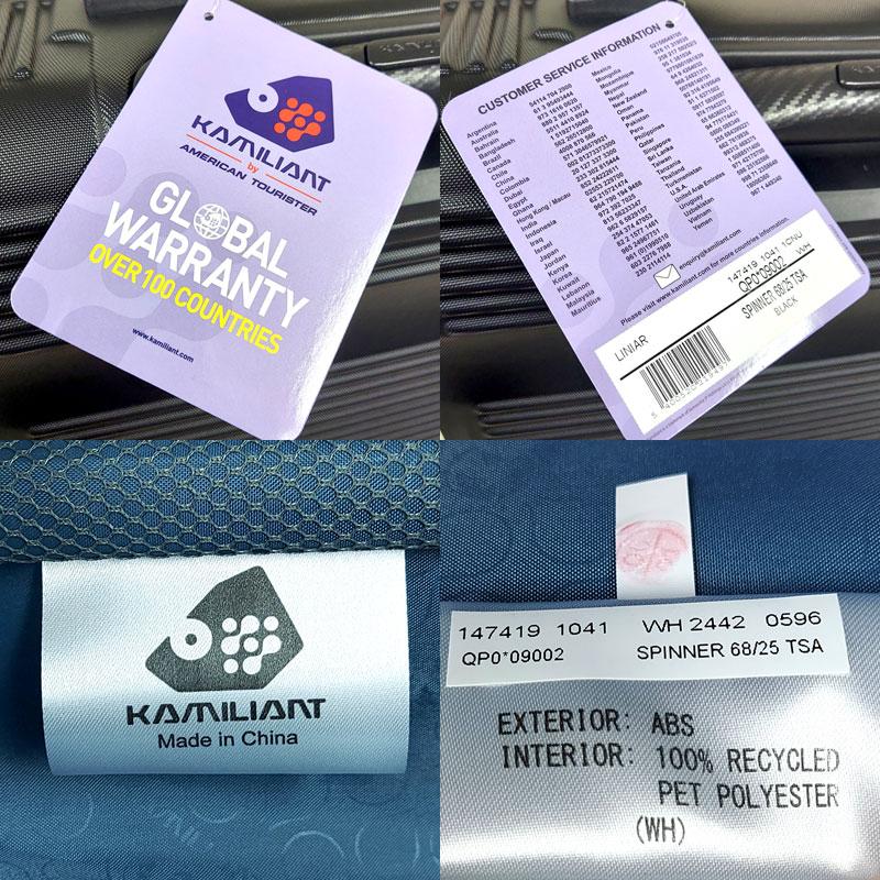 カメレオン KAMILIANT byアメリカンツーリスター 65L LINIAR スピナー68 黒 QP0*09002 スーツケース キャリーケース 並行輸入品 |  | 05