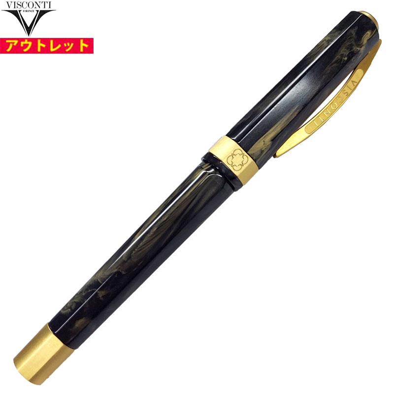 アウトレット！ VISCONTI ヴィスコンティ ビスコンティ KP42-03-FP F 万年筆 オペラゴールド ブラック Opera Gold 送料無料 | 