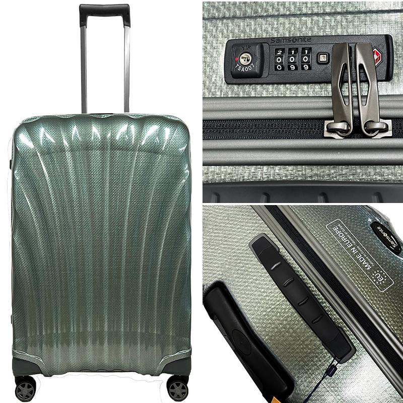 アウトレット！ サムソナイト  94L  C-LITE シーライト 75cm メタリックグリーン コスモライト スピナー75 軽量 スーツケース 並行輸入品 | Samsonite | 04