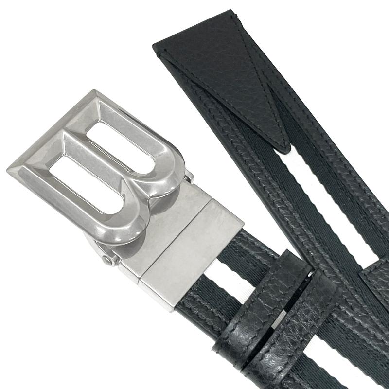 BALLY バリー 新品 アウトレット B BOLD 35 R.TSP / I945P 95 ブラック レザー キャンバス リバーシブル メンズ ベルト 並行輸入品 | Bally | 03