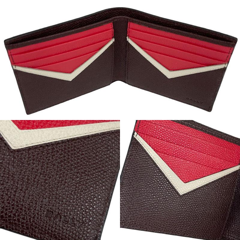 BALLY バリー 新品・アウトレット MLW04P VT619 I8P1P 二つ折り財布 レザー ボルドー メンズ 並行輸入品 | Bally | 03