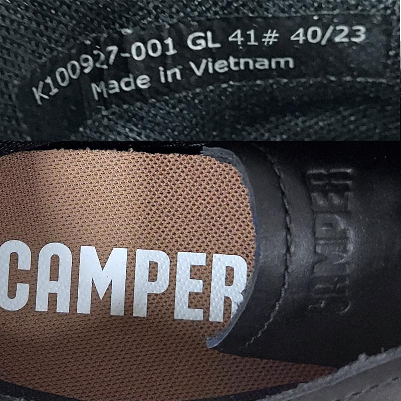 アウトレット！ CAMPER カンペール Peu Terreno スニーカー K100927 001 41 ブラック ペウテレーノ ローカット 革靴 レザー 並行輸入品 | CAMPER（シューズ） | 04
