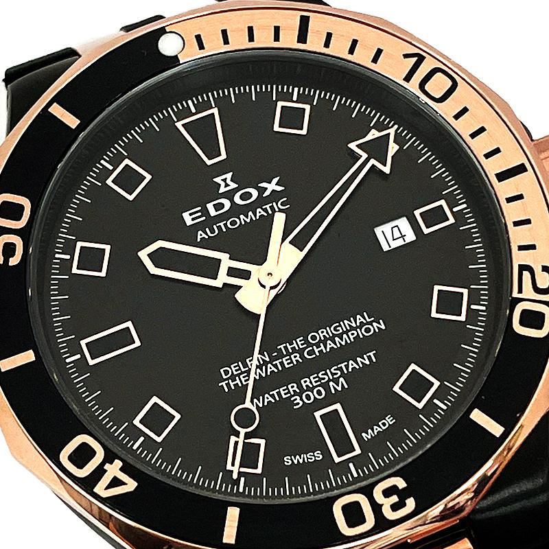 EDOX エドックス 腕時計 80110-357NRCA-NIR デルフィン ダイバー デイト 自動巻き メンズ 並行輸入品 送料無料