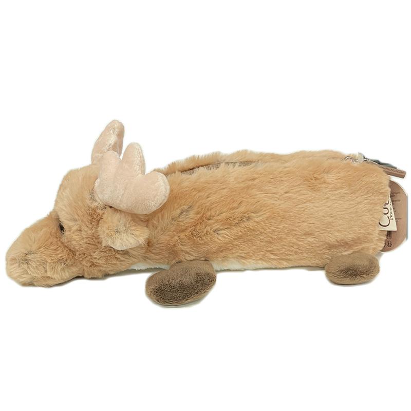 新品 Cute Since 1999 アニマル ペンポーチ 筆箱 ムース トナカイ 大容量  ペンケース ぬいぐるみ ふわふわ素材 かわいい 動物 送料無料 |  | 02