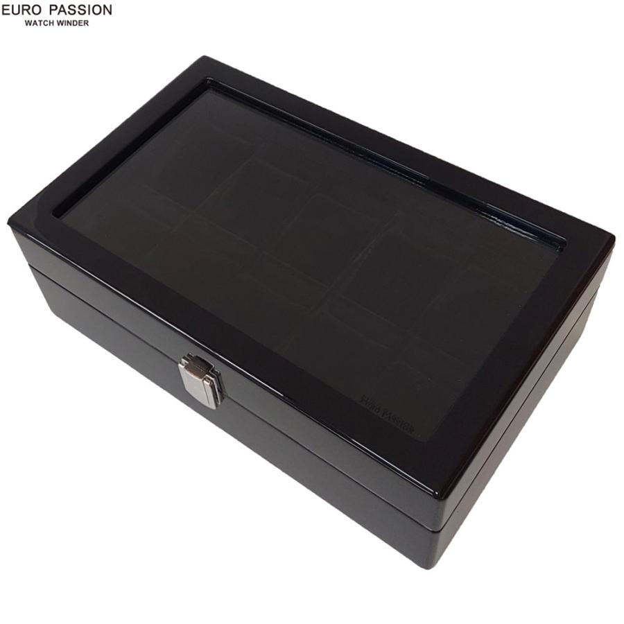 EURO PASSION 時計収納ボックス ブラック　10本 EURO PASSION ユーロパッション A375 ブラック ウォッチ