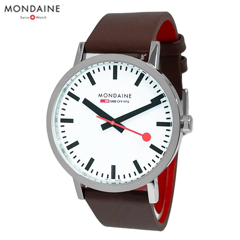 MONDAINE モンディーン　スイス製 時計 レザー MONDAINE（モンディーン） 腕時計 クラシック 40mm グレープビーガン