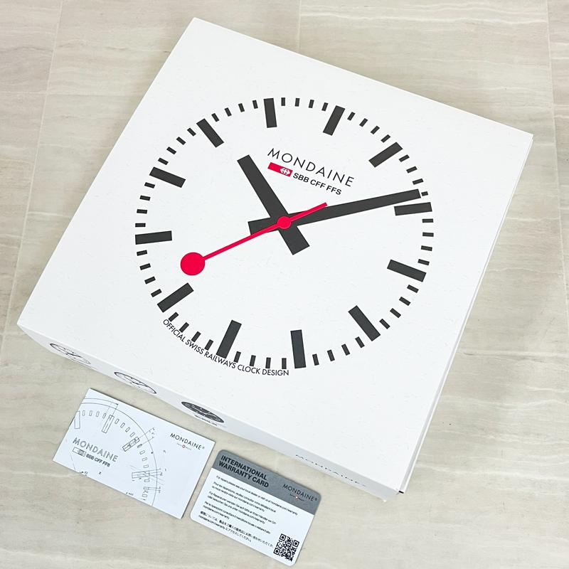 モンディーン MONDAINE ウォール クロック  Wall Clock  掛け時計 A990.CLOCK.64SBB 25cm ブラック 並行輸入品 | MONDAINE | 06