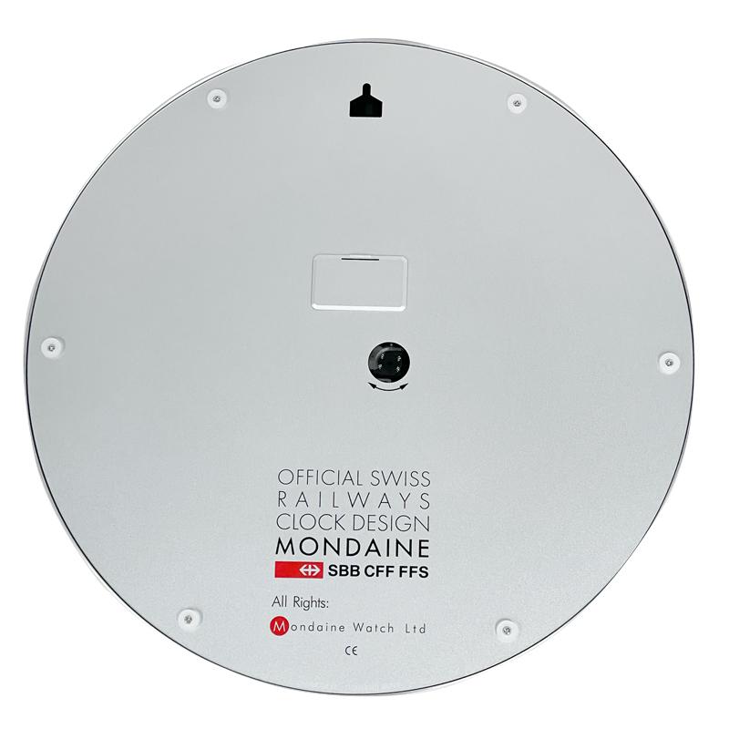 モンディーン MONDAINE ウォール クロック Wall Clock 掛け時計 A995.CLOCK.16SBB 40cm 大型 シルバー 並行輸入品 | MONDAINE | 02