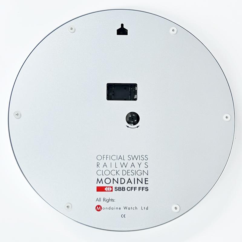 モンディーン MONDAINE ウォール クロック Wall Clock 掛け時計 A995.CLOCK.17SBV 40cm シルバー 大型  並行輸入品 | MONDAINE | 03