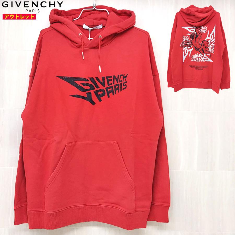 GIVENCHY ジバンシー 新品 BMJ02Y30AF 600 M フーディ レッド パーカー