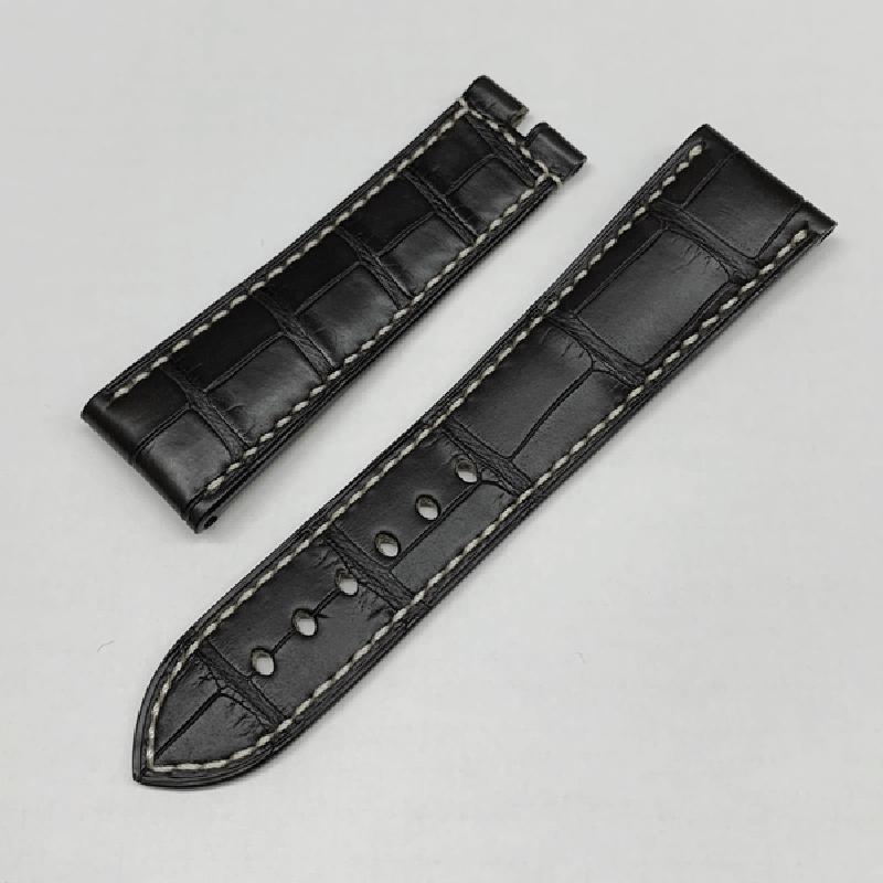 ブレゲ純正 アリゲーターベルト ブラック ブレゲ（BREGUET） ブレゲ【F】純正パーツ 替ベルト メンズ マリーン用