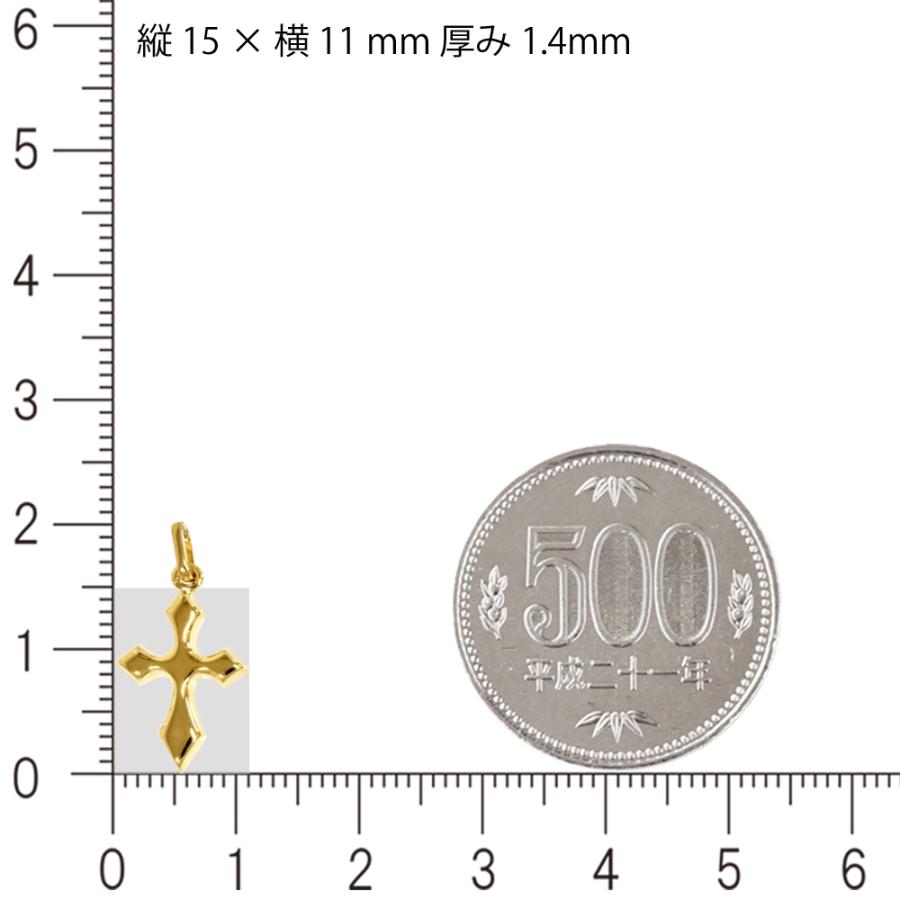 K18 シンプルクロス15 18金 ペンダント トップ クロス 十字架 チャーム ヘッド 18金 ゴールド メンズ ネックレス 小さめ 送料無料 |  | 03